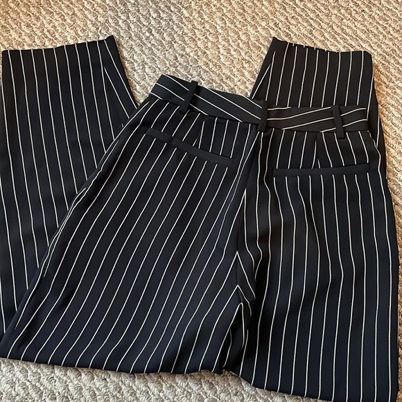 Babaton Aritzia black and white pinstriped Modesto pant - Picture 4 of 6